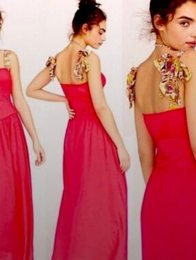 Free People.   Elegant Pink Maxi Dress